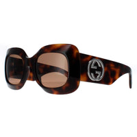 Gucci Sunglasses GG1695S 002 Havana with Silver Brown