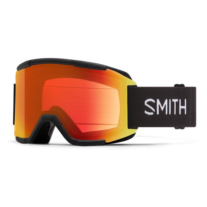 Smith Ski Goggles Squad 2QJ MP Black ChromaPop Everyday Red Mirror