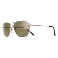 Serengeti Sunglasses Lunger SS545002 Shiny Silver Mineral Polarized 555nm