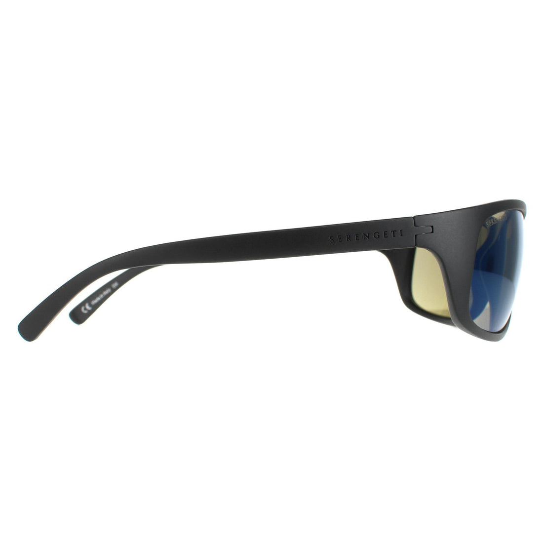 Serengeti Sunglasses Bormio 8165 Satin Black Photochromic Polar PhD 555 Blue