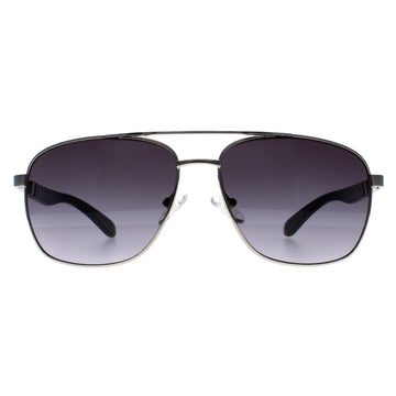 Guess Sunglasses GF0212 10B Silver Grey Gradient