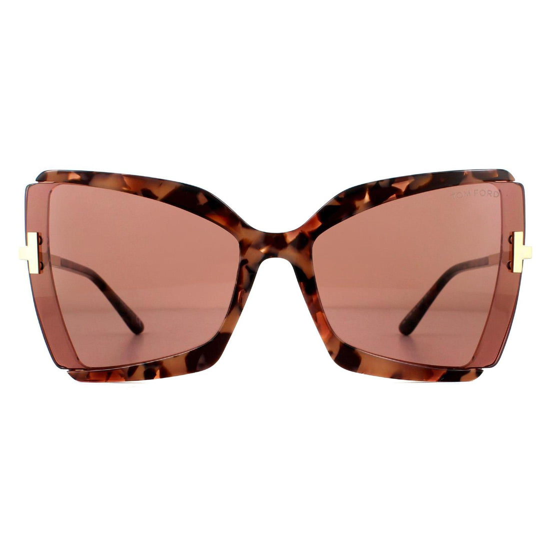 Tom Ford Sunglasses Gia FT0766 55Y Marbled Brown Violet