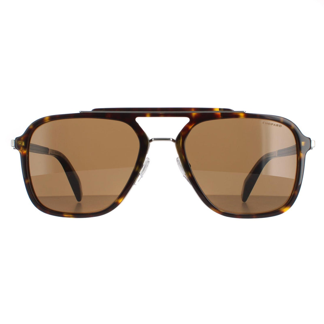 Chopard SCH291 Sunglasses Shiny Dark Havana / Brown Polarised