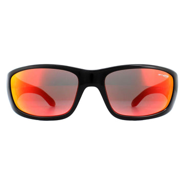 Arnette Sunglasses 4178 Quick Draw 25936Q Black Red Yellow Mirror