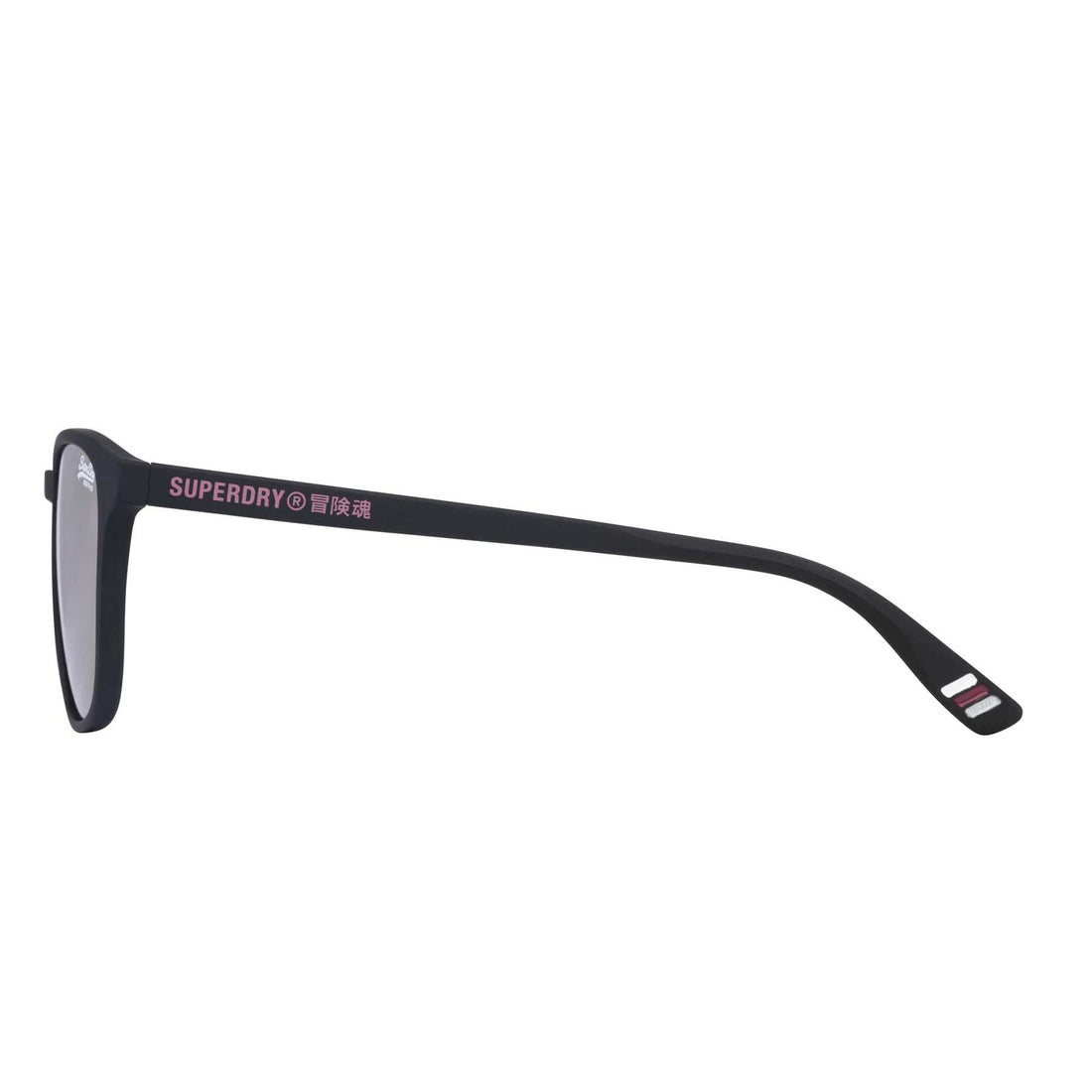 Superdry Sunglasses SDS Summer6 191 Matte Black Pink Mirror