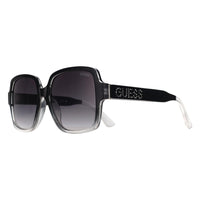 Guess Sunglasses GF6134 01B Shiny Black Fade Grey Gradient