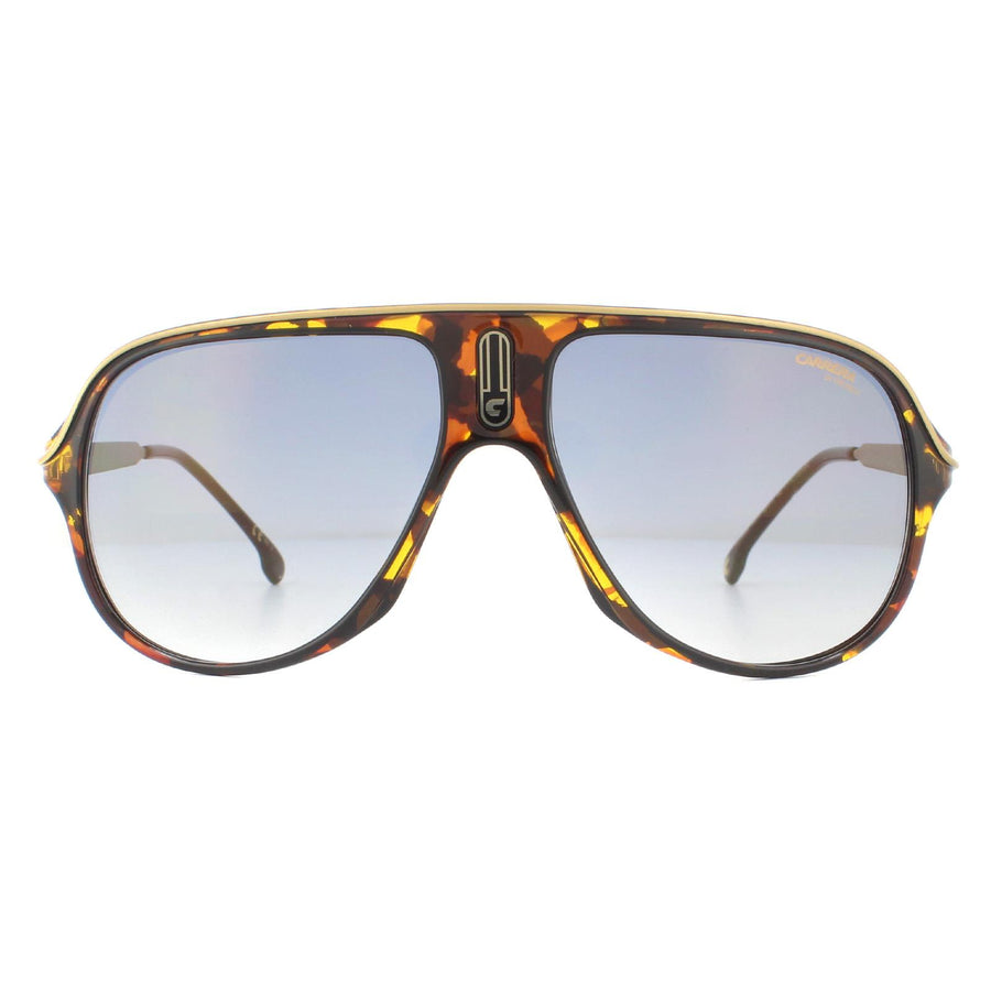 Carrera Safari 65 Sunglasses Havana / Blue Gradient Gold Mirror
