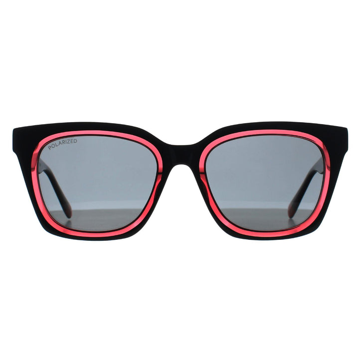 Benetton Sunglasses BE5086 001 Solid Black Pink Dark Grey