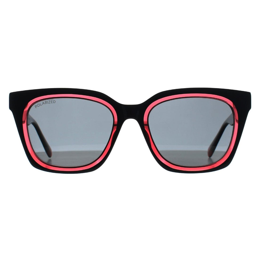 Benetton Sunglasses BE5086 001 Solid Black Pink Dark Grey