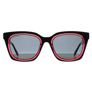 Benetton Sunglasses BE5086 001 Solid Black Pink Dark Grey