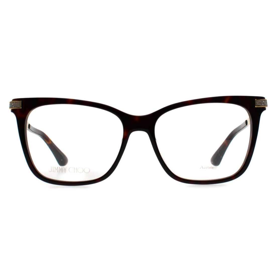 Jimmy Choo Glasses Frames JC353 086 Havana Gold Women