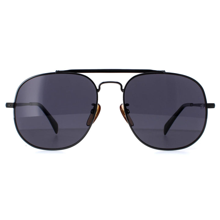 David Beckham Sunglasses DB7004/S V81 M9 Dark Ruthenium Grey Polarized