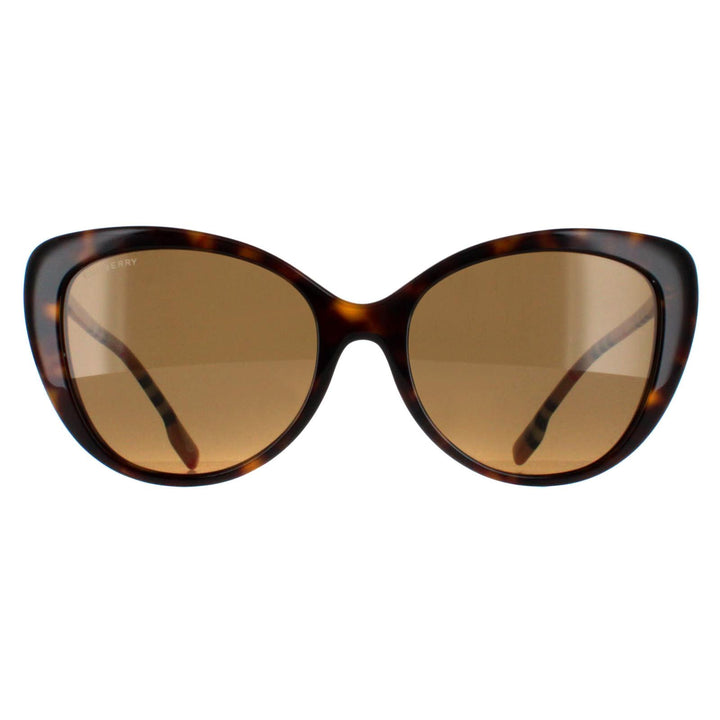 Burberry BE4407 Sunglasses Dark Havana / Brown Polarized