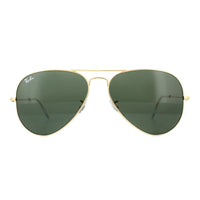 Ray-Ban Aviator Classic RB3025 Sunglasses Gold / Green 58