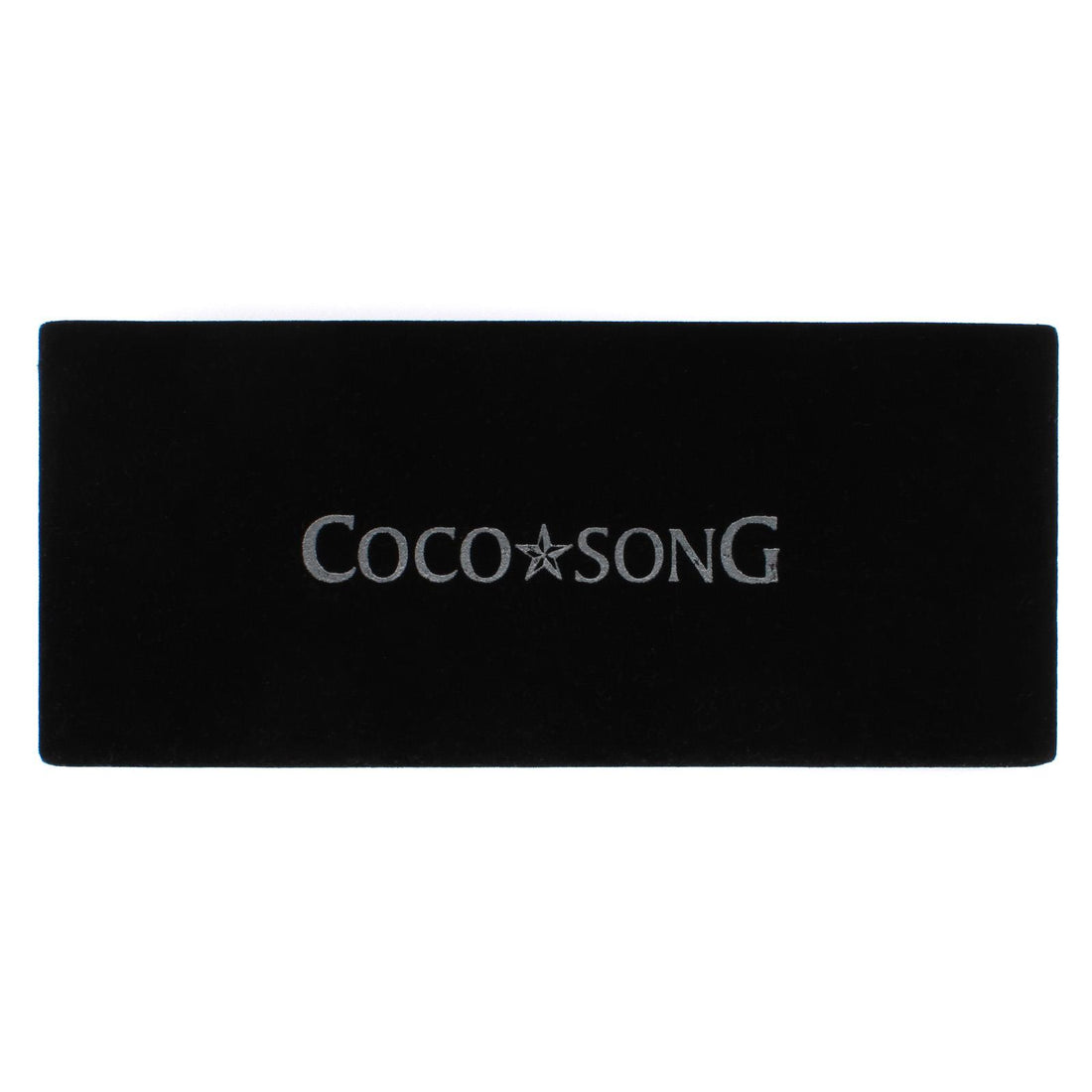 Coco Song small velvet black glasses case w presentation box and cleaning cloth
