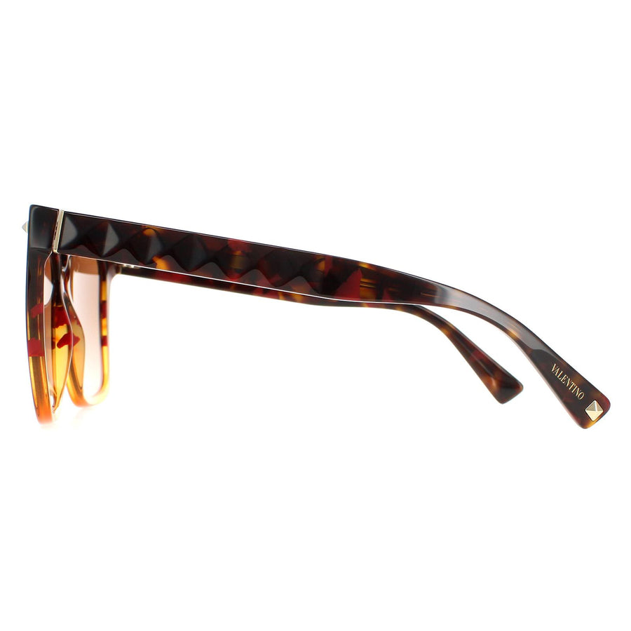 Valentino Sunglasses VA4098 519013 Havana Orange Gradient Brown Gradient