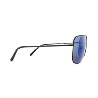 Porsche Design Sunglasses P8607 A V279 Black Dark Blue Mirror