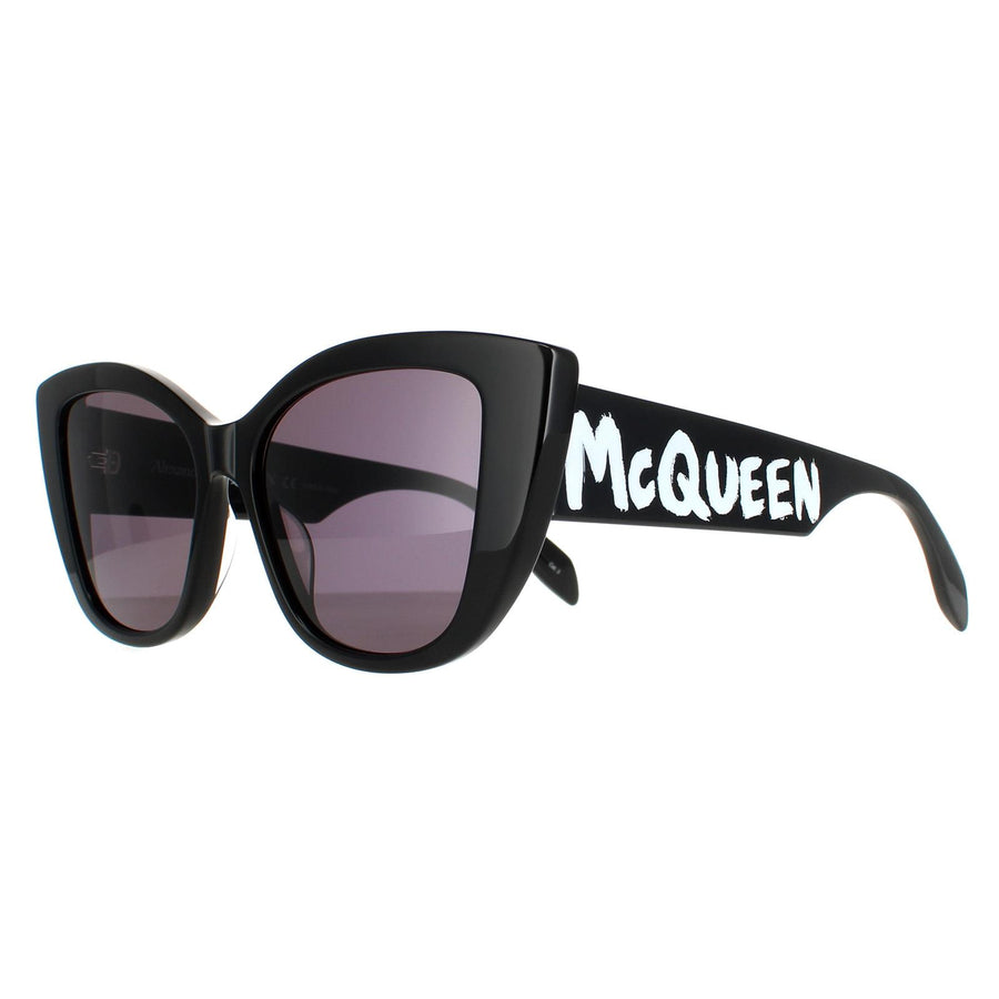 Alexander McQueen Sunglasses AM0347S 001 Black Grey