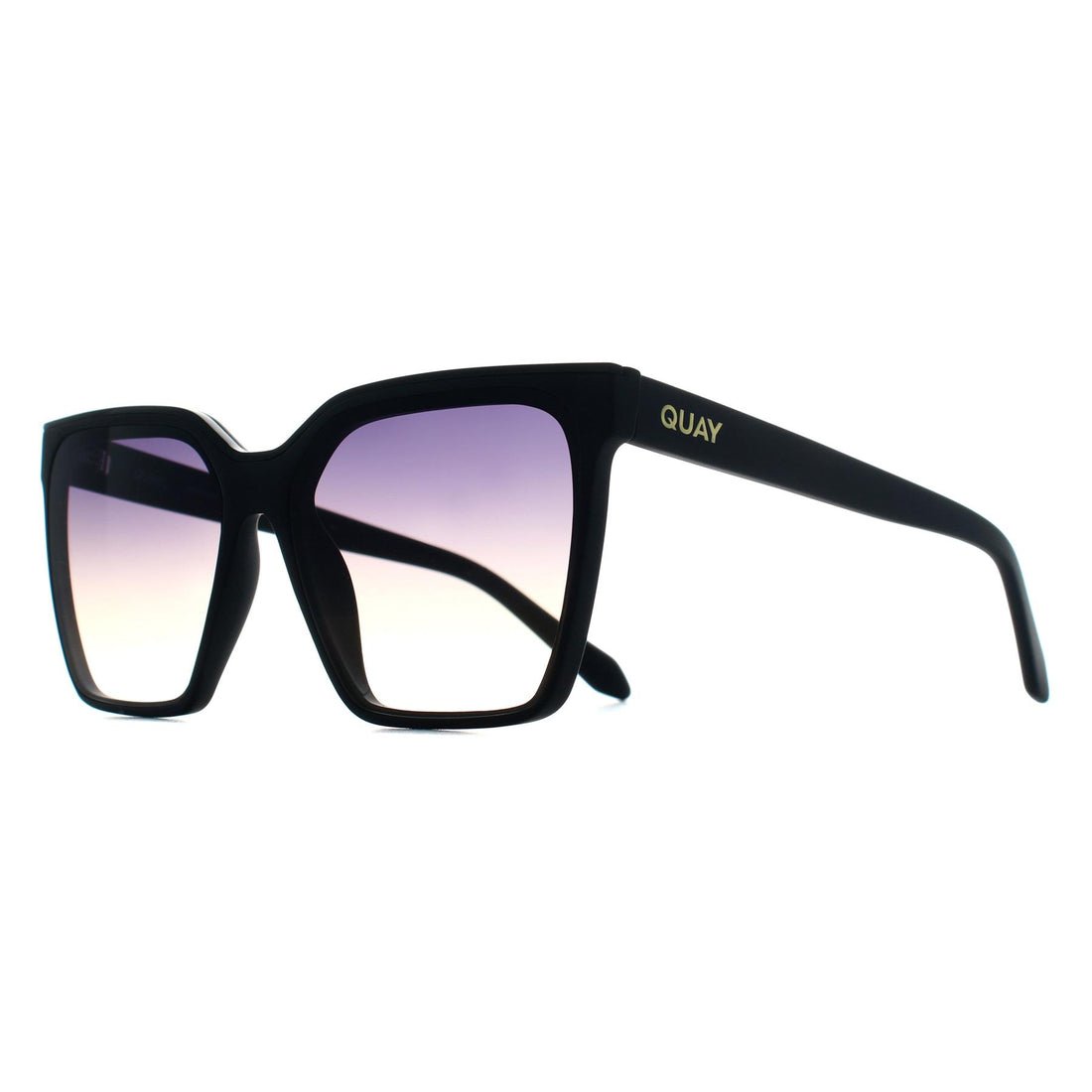 Quay Sunglasses Level Up 77707 Matte Black Dusk Poppy Gradient