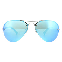 Ray-Ban RB3449 Sunglasses Gunmetal Blue Mirror