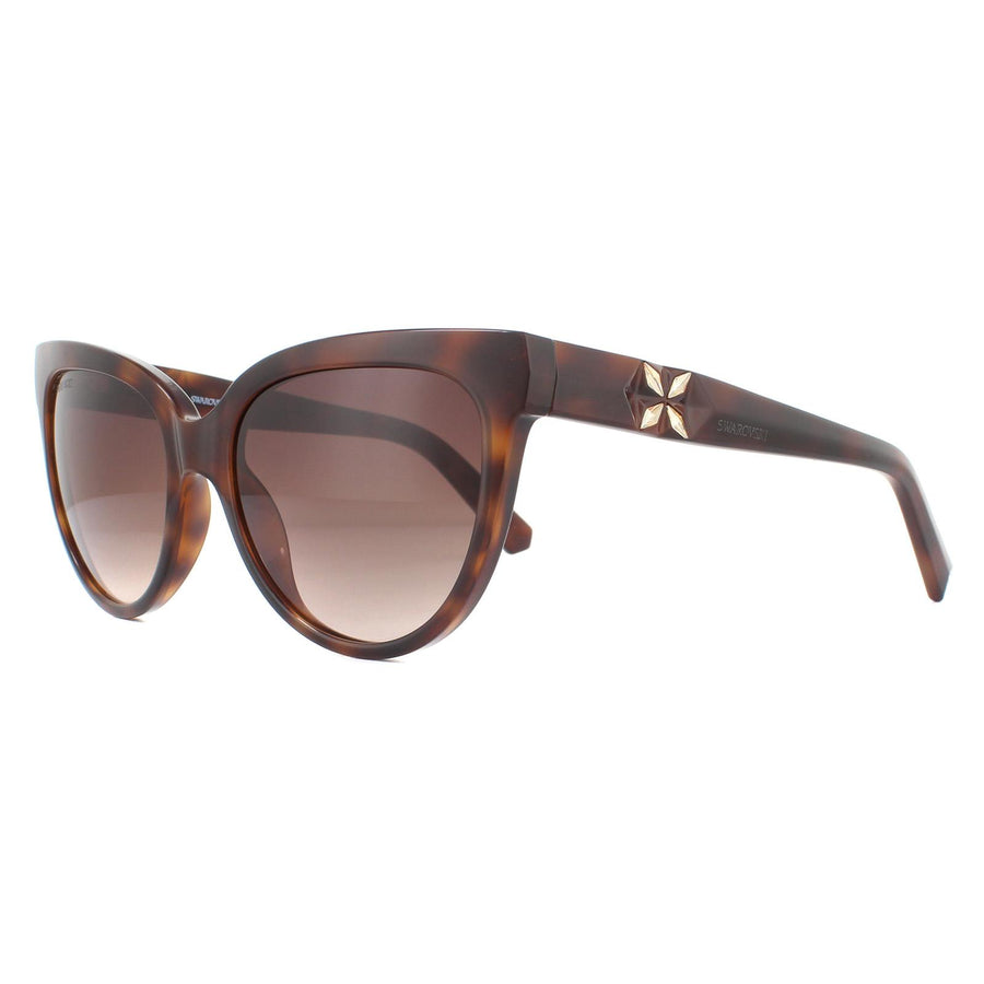Swarovski Sunglasses SK0187 52F Dark Havana Brown Gradient