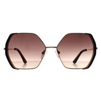 Guess Sunglasses GF0387 32F Gold Brown Brown Gradient