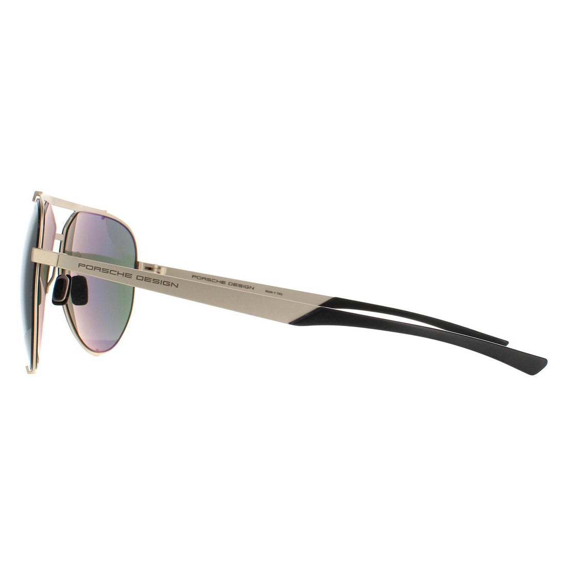 Porsche Design Sunglasses P8920 D Light Gold Black Green