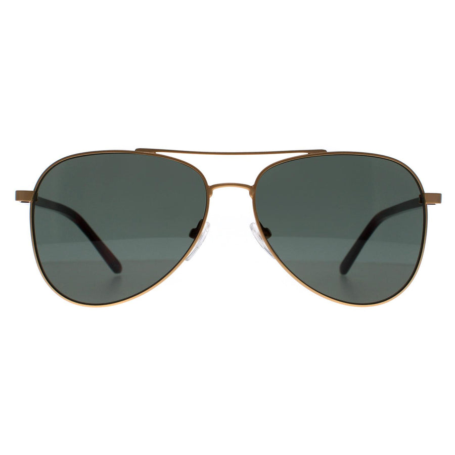 Calvin Klein CK21306S Sunglasses Satin Gold / Green