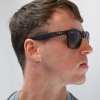 Ray-Ban Sunglasses Justin 4165 622/6G Rubber Black Grey Mirror 51mm