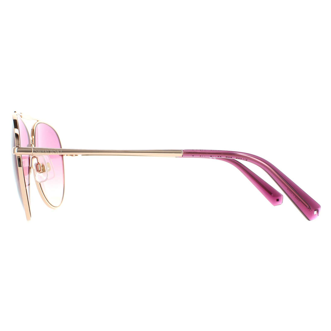 Swarovski Sunglasses SK0308 28Z Shiny Rose Gold Pink Gradient