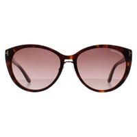 Tom Ford Sunglasses 0345 Gina 52F Dark Havana Brown Gradient