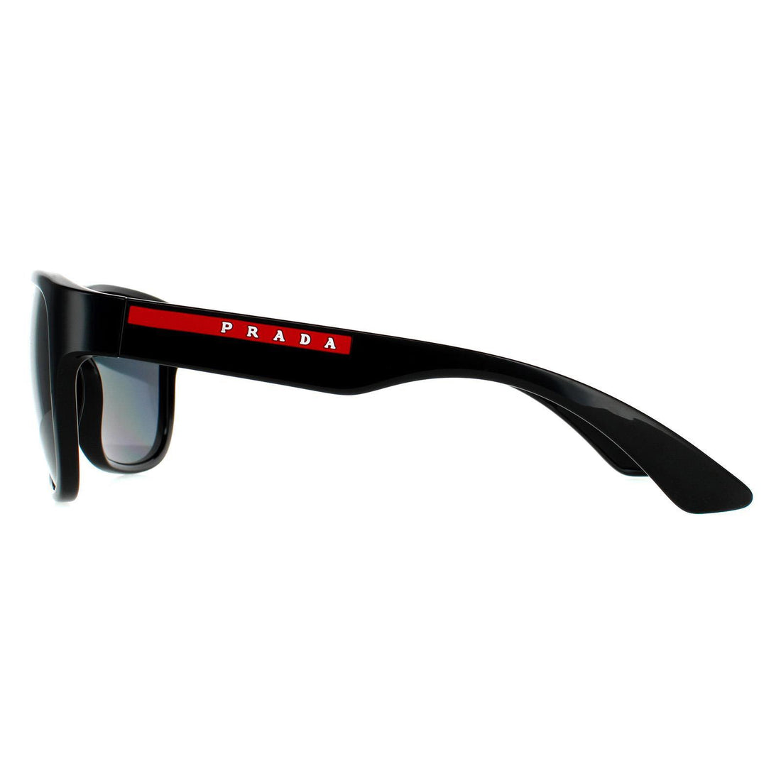 Prada Sport Sunglasses PS01US 1AB5Z1 Black Grey Polarized