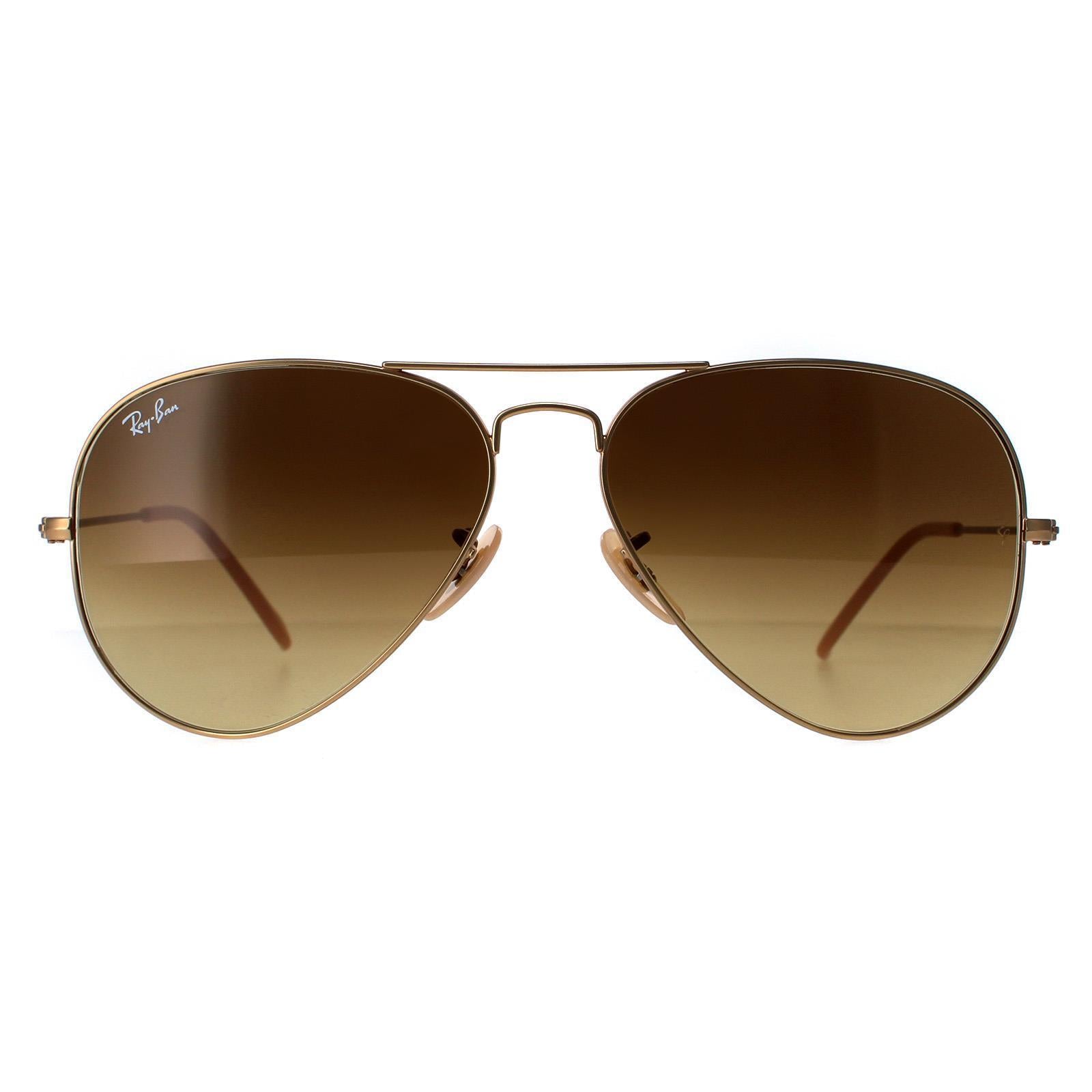 Sunglasses Aviator 3025 112 85 Matt Gold Gradient