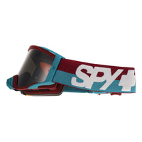 Spy MX Motocross Goggle Foundation Plus 3200000000006 Bolt Teal HD Smoke with Silver Spectra Mirror HD Clear