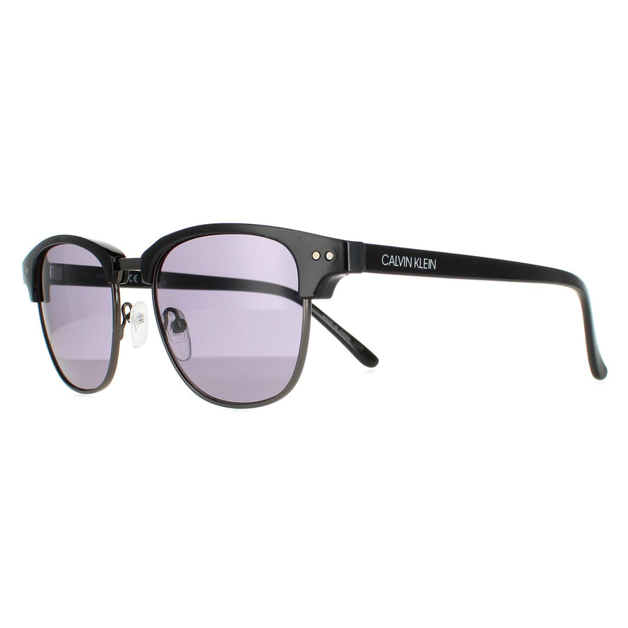 Calvin Klein Sunglasses CK20314S 001 Shiny Black Solid Smoke