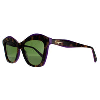 Salvatore Ferragamo Sunglasses SF941S 227 Havana Vintage Violet Green