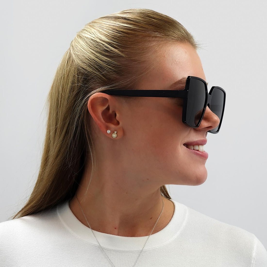 Saint Laurent Sunglasses SL 232 BETTY 001 Black Grey – Discounted