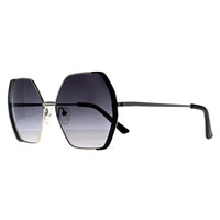 Guess Sunglasses GF0387 10B Silver Black Grey Gradient