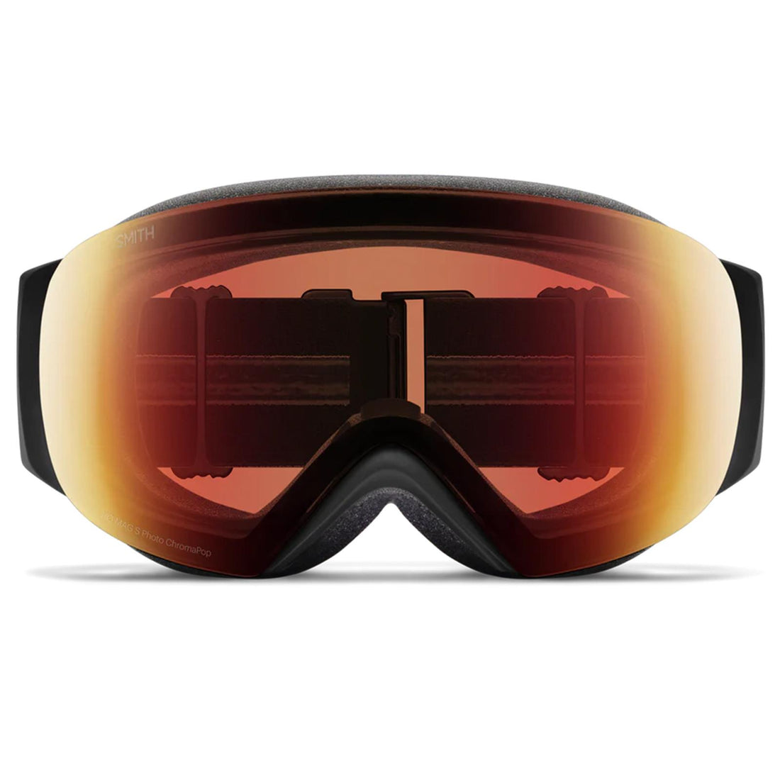 Smith Ski Goggles I/O Mag S 0JX 4V Black ChromaPop Pro Photochromic Red Mirror & CP Storm Yellow Flash