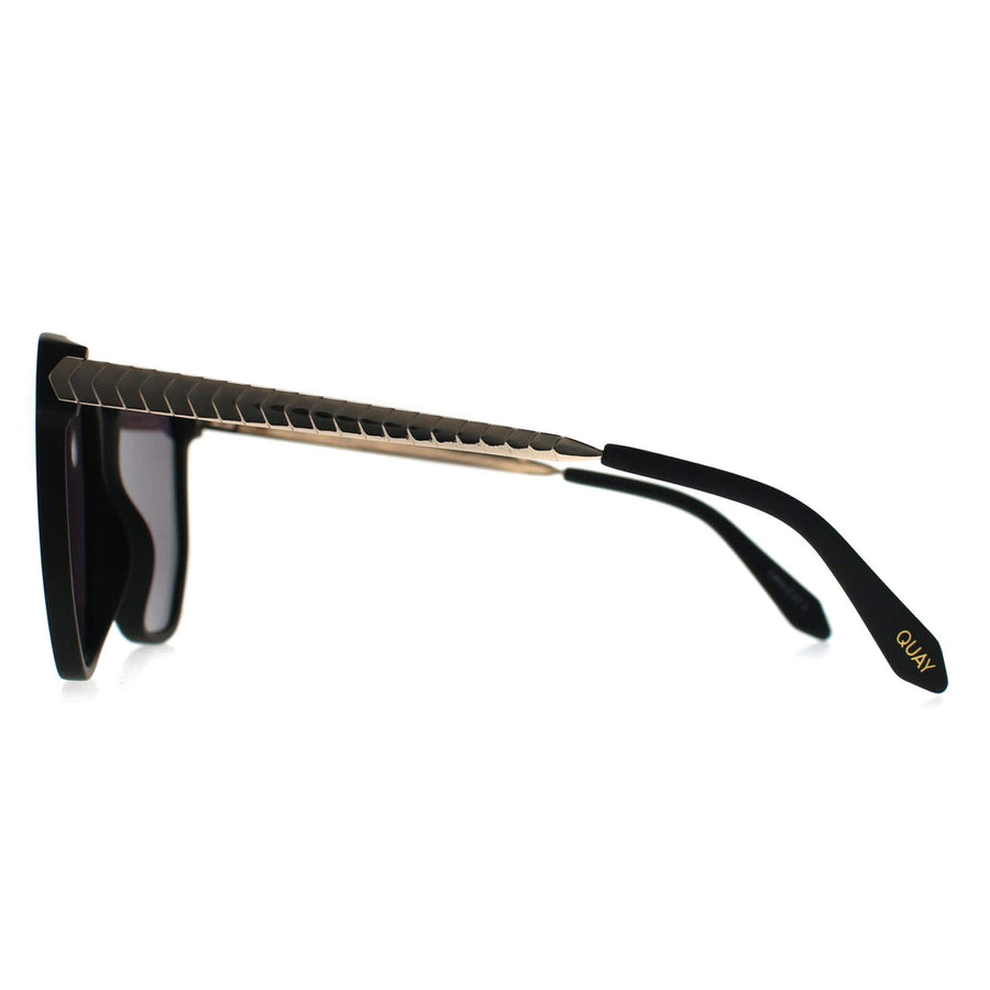 Quay Sunglasses Coffee Run BLK Black Smoke – Discounted  display picture 1