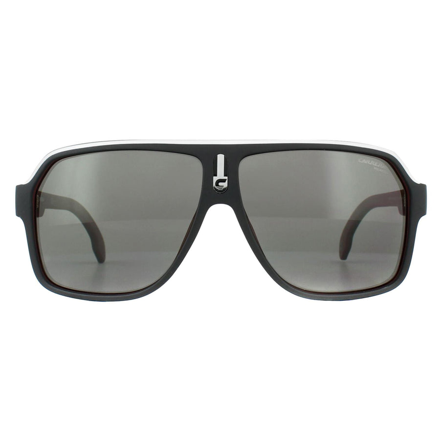 Carrera Sunglasses 1001/S BLX M9 Black Silver Red Grey Polarized