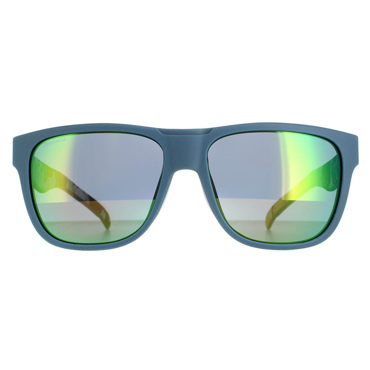 Smith Sunglasses Lowdown/N S6F X8 Blue Pattern Green Mirror Multilayer Chromapop