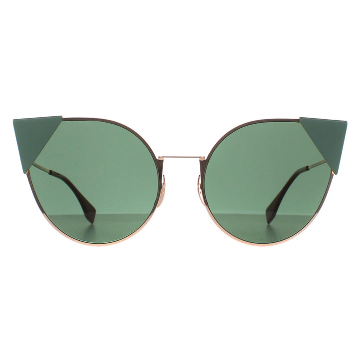 Fendi FF0190/S Sunglasses Gold Copper Green