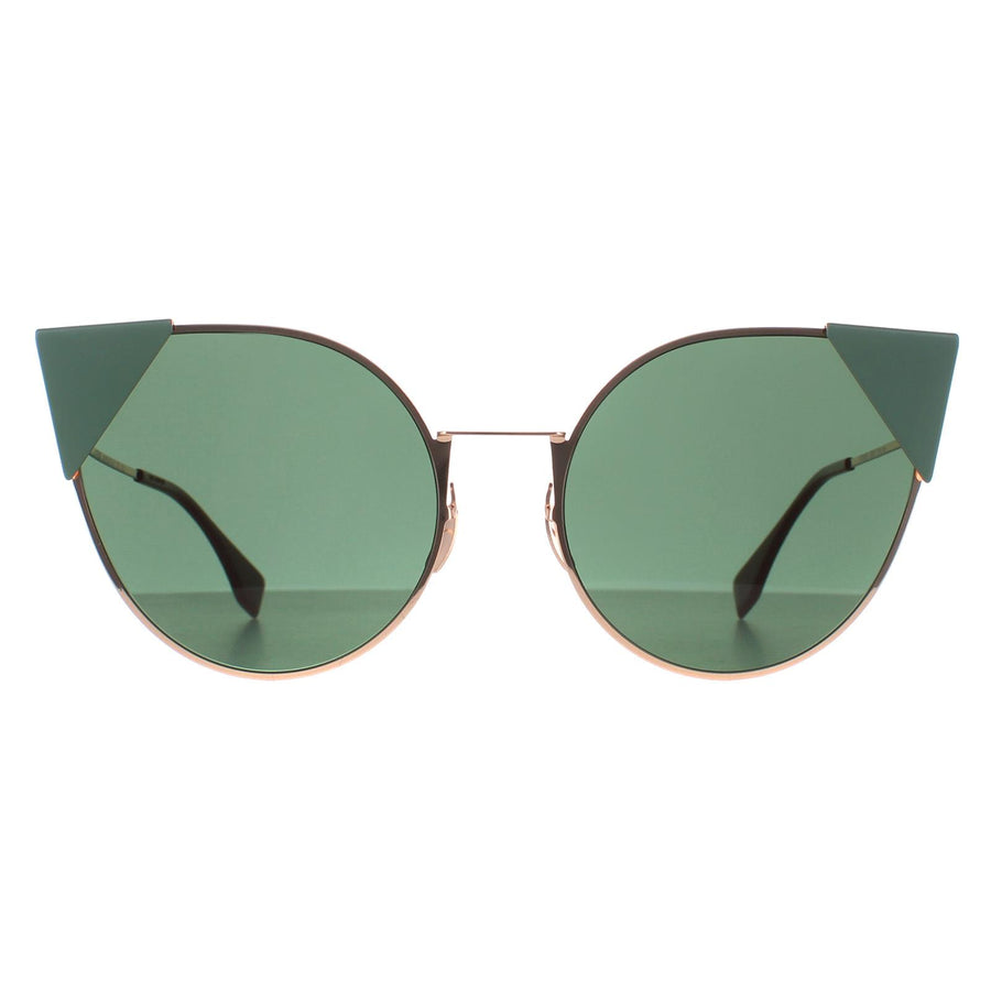 Fendi FF0190/S Sunglasses Gold Copper / Green
