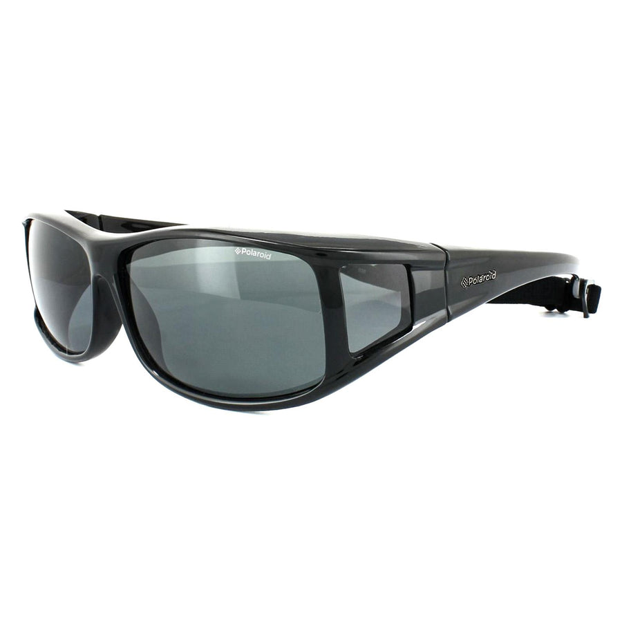 Polaroid Suncovers Fitover Sunglasses P8901 KIH Y2 Black Grey Polarized