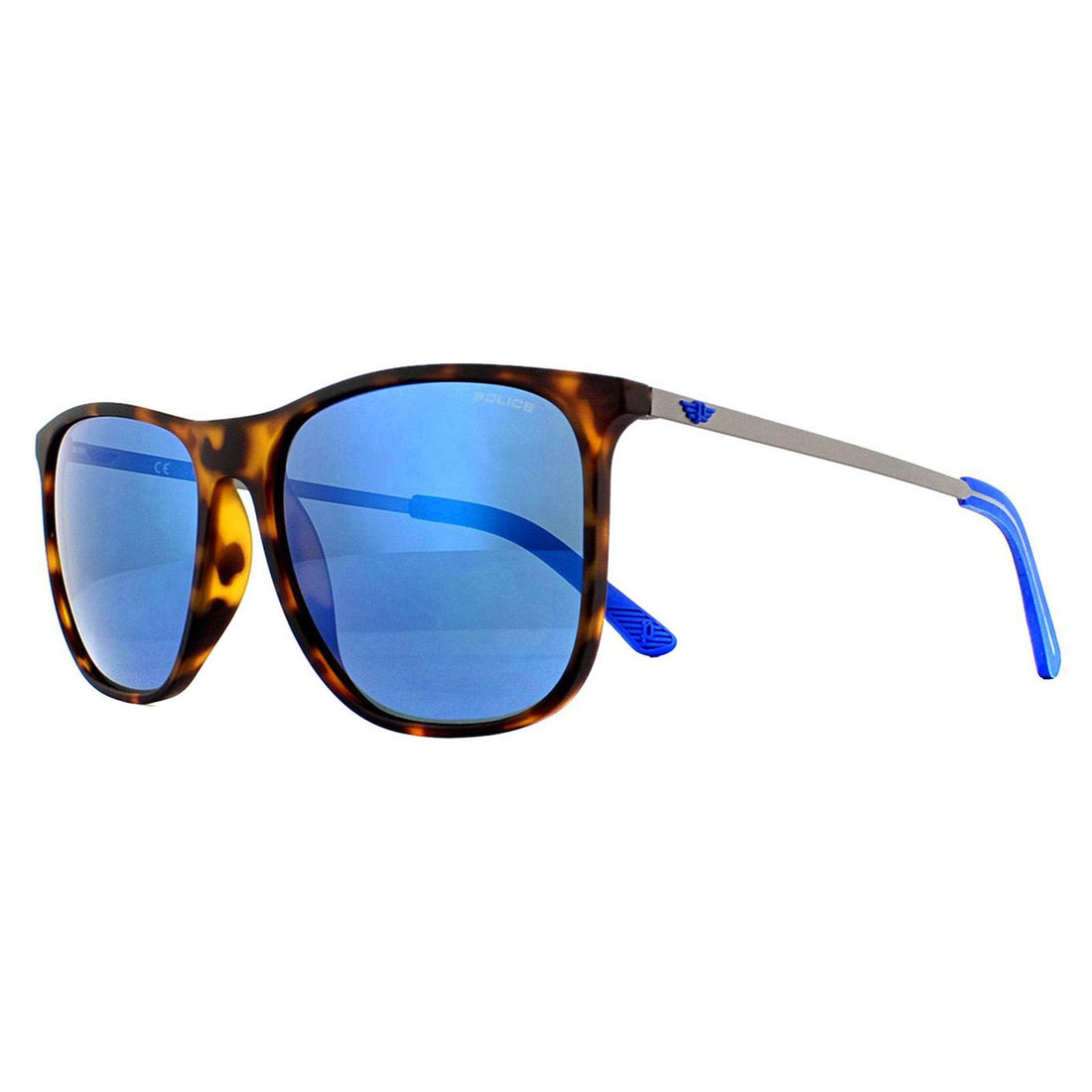 Police Sunglasses SPL567 Edge 5 7VEB Havana Rubberized Blue