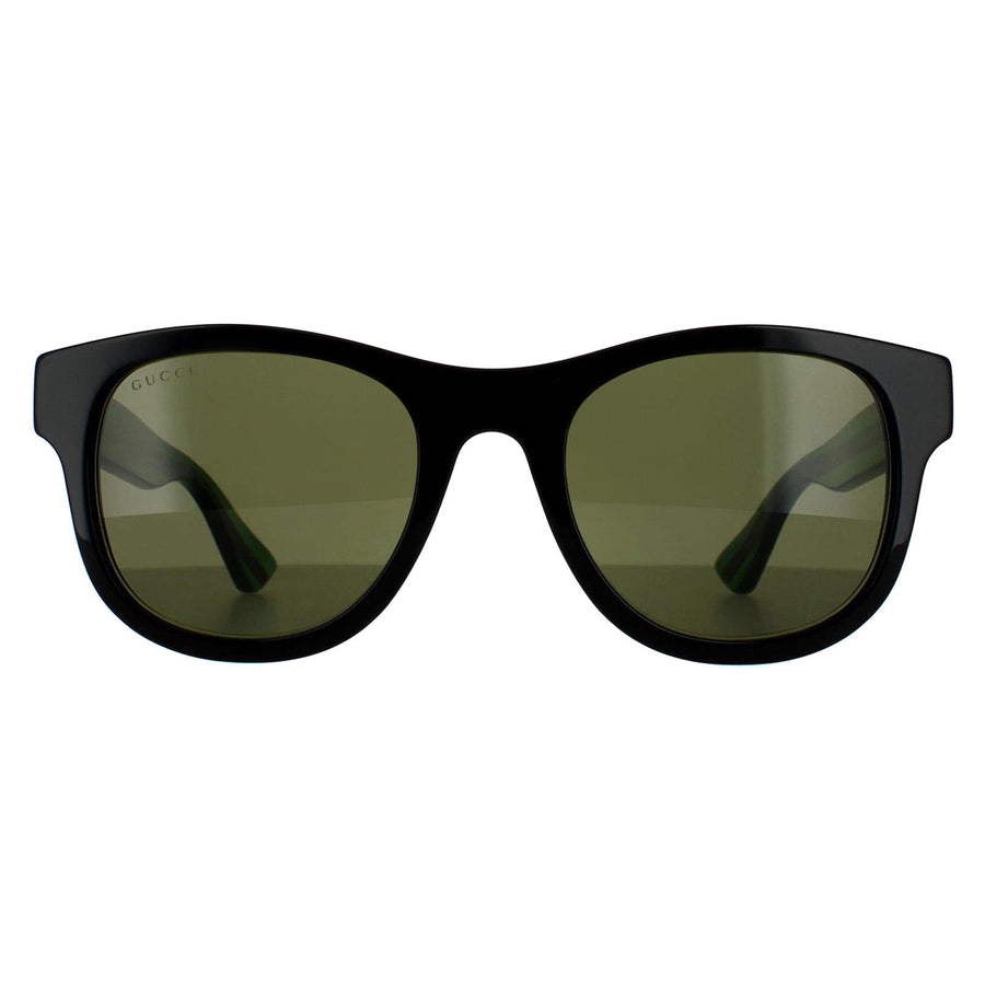 Gucci Sunglasses GG0003SN 002 Black With Green and Red Green