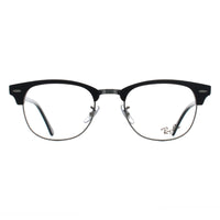 Ray-Ban Glasses Frames RX5154 Clubmaster 2000 Black on Silver Men Women