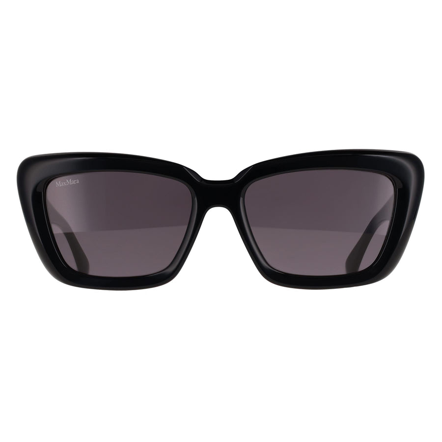Max Mara Sunglasses MM0171 Elizabeth 01A Shiny Black Smoke Grey