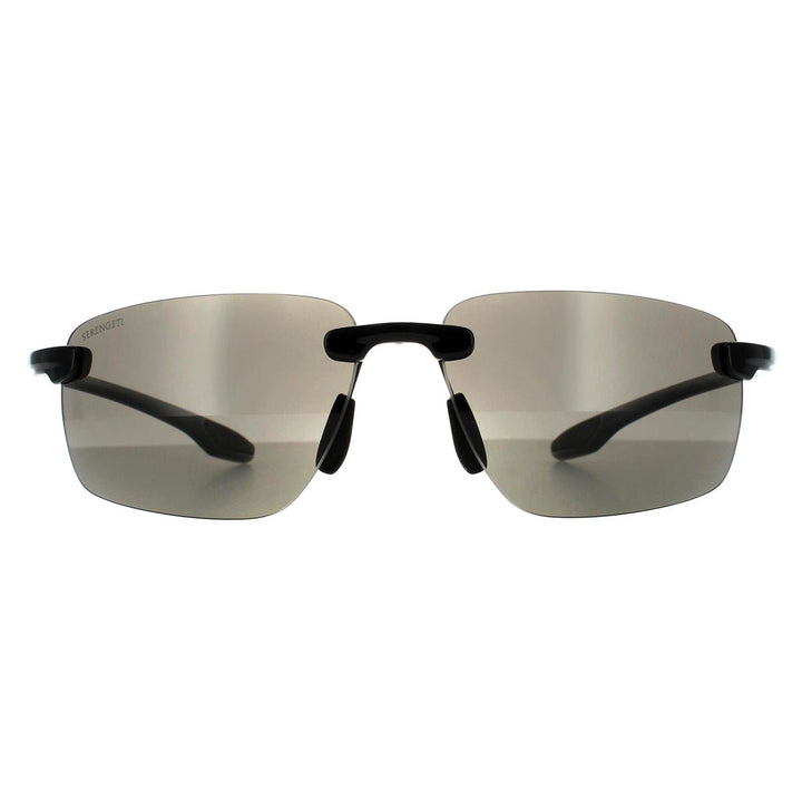 Serengeti Sunglasses Erice 8504 Shiny Black PhD 2.0 Polarized CPG Grey